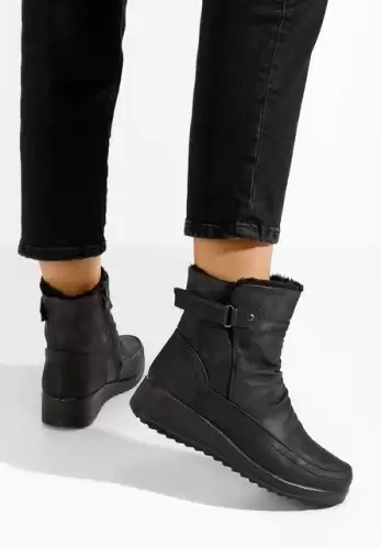 Ghete cu platforma Eunila negre