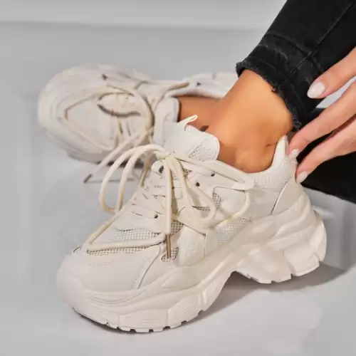 Adidasi dama Bej din Piele Ecologica Tamia