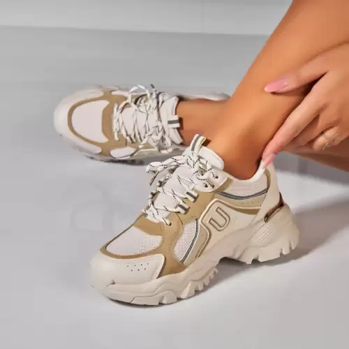 Adidasi Dama Bej din Piele Ecologica Zahlee