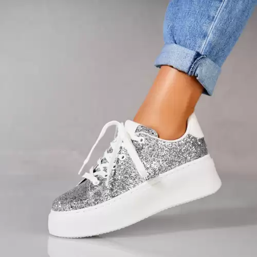 Adidasi dama Glitter Argintiu Aster