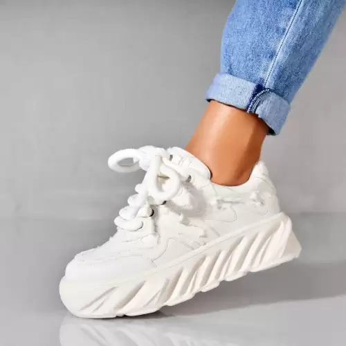 Adidasi dama Piele Ecologica Alb Deyvi