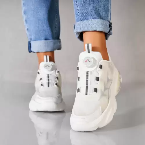 Adidasi dama Piele Ecologica Alb Kayen