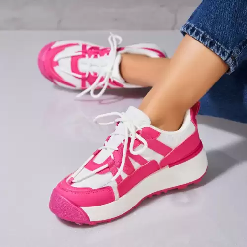 Adidasi dama Piele Ecologica Fucsia Markia