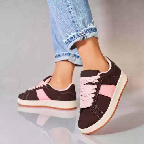 Adidasi dama Piele Ecologica Intoarsa Maro Cynia