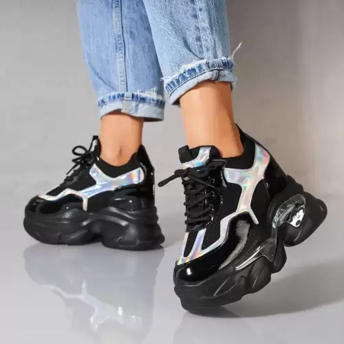 Adidasi dama Piele Ecologica Negru Alaysa