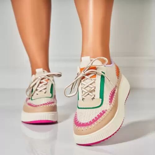 Adidasi Dama Roz din Textil Elden