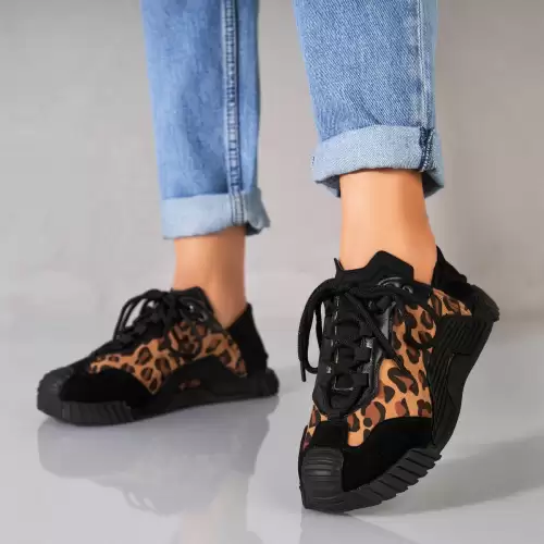 Adidasi dama Textil Negru Jolen