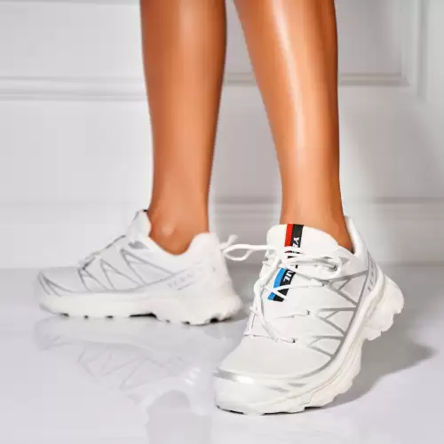 Adidasi de dama Piele Ecologica Alb Coriana