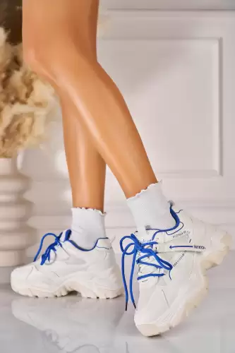 Adidasi de dama Piele Ecologica Alb Khiana