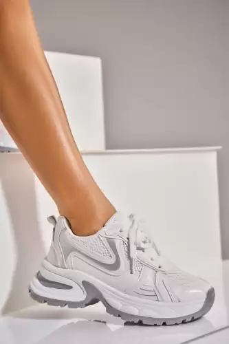 Adidasi de dama Piele Ecologica Alb Raylie