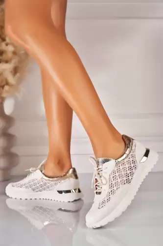 Adidasi de dama Piele Ecologica Alb Talyn