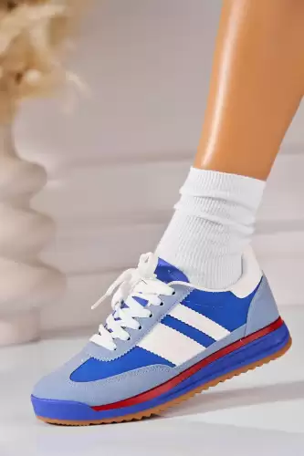 Adidasi de dama Piele Ecologica Albastru Kinzi