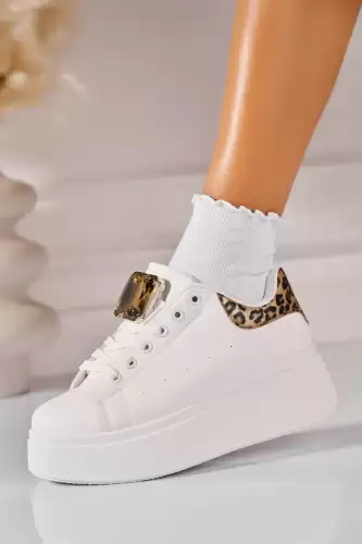 Adidasi de dama Piele Ecologica Animal Print Kelanie