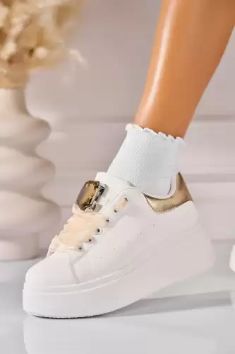 Adidasi de dama Piele Ecologica Auriu Kelanie