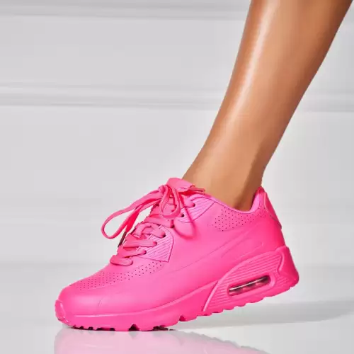 Adidasi de dama Piele Ecologica Fucsia Zetta