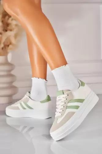 Adidasi de dama Piele Ecologica Gri Indya