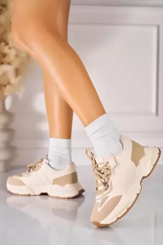 Adidasi de dama Piele Ecologica Kaki Azlin