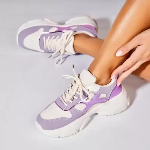 Adidasi de dama Piele Ecologica Mov Sabina