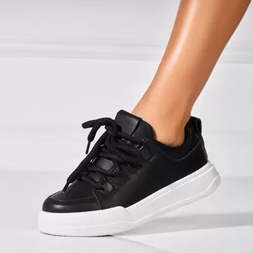 Adidasi de dama Piele Ecologica Negru Adayla