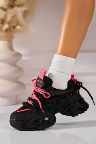 Adidasi de dama Piele Ecologica Negru Aleisa2