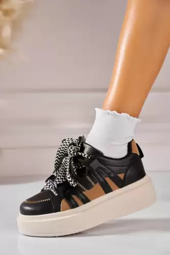 Adidasi de dama Piele Ecologica Negru Allyse