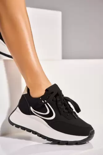 Adidasi de dama Piele Ecologica Negru Amana