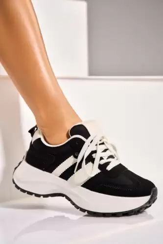 Adidasi de dama Piele Ecologica Negru Dalayla