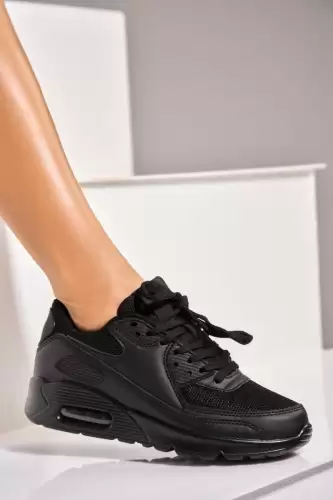 Adidasi de dama Piele Ecologica Negru Fraida