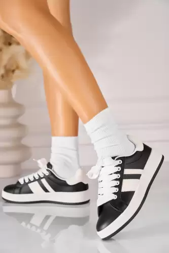 Adidasi de dama Piele Ecologica Negru Iriana