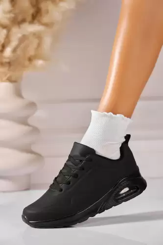 Adidasi de dama Piele Ecologica Negru Janeliz