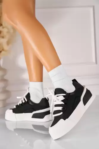 Adidasi de dama Piele Ecologica Negru Kayani