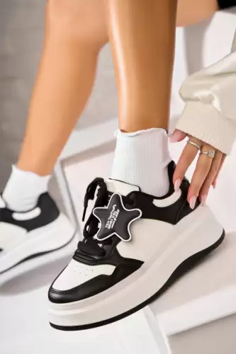 Adidasi de dama Piele Ecologica Negru Milly