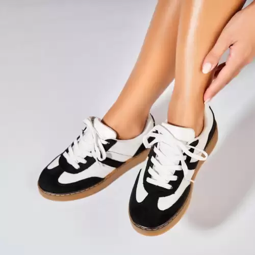 Adidasi de dama Piele Ecologica Negru Nadina