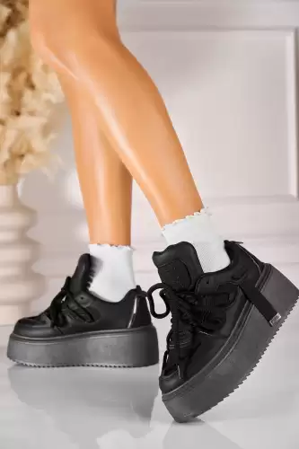 Adidasi de dama Piele Ecologica Negru Nikte