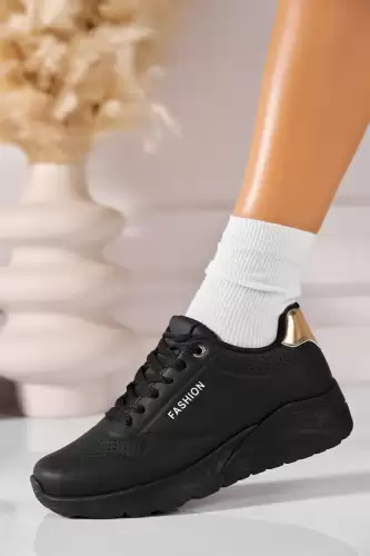 Adidasi de dama Piele Ecologica Negru Omaya