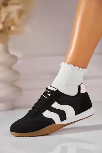 Adidasi de dama Piele Ecologica Negru Samyra