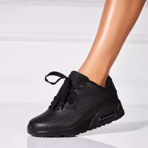 Adidasi de dama Piele Ecologica Negru Zetta