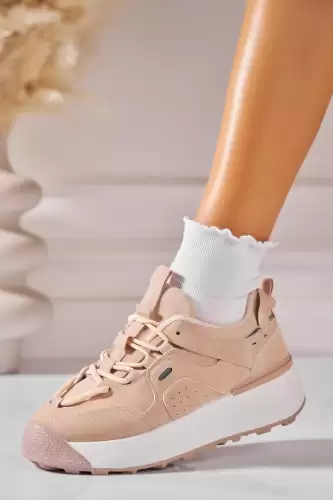 Adidasi de dama Piele Ecologica Nude Irisha