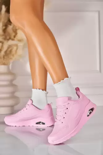 Adidasi de dama Piele Ecologica Roz Janeliz