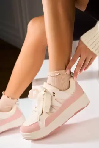 Adidasi de dama Piele Ecologica Roz Kylia