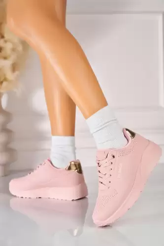 Adidasi de dama Piele Ecologica Roz Omaya