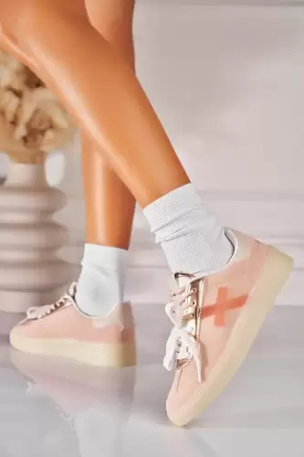 Adidasi de dama Piele Ecologica Roz Soliana