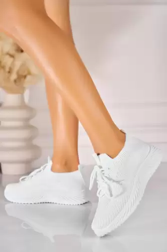 Adidasi de dama Textil Alb Serene