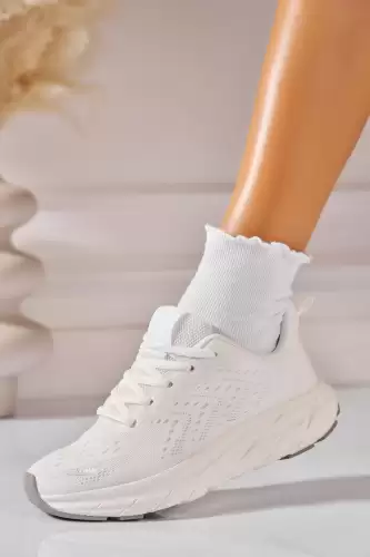 Adidasi de dama Textil Alb Yomna