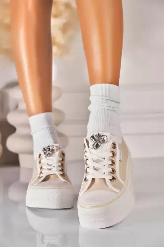 Adidasi de dama Textil Bej Deisy