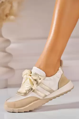 Adidasi de dama Textil Bej Naysha