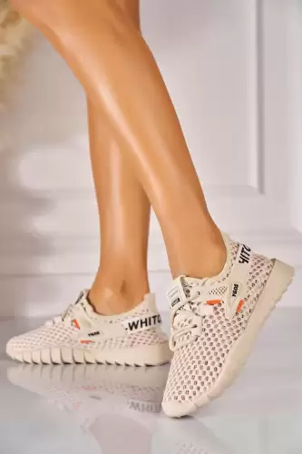 Adidasi de dama Textil Bej Oliviya