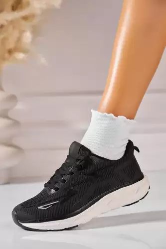 Adidasi de dama Textil Negru Brella2