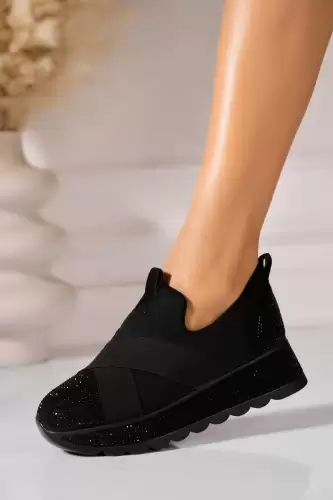 Adidasi de dama Textil Negru Dianny