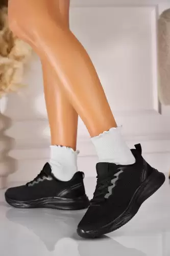 Adidasi de dama Textil Negru Elaria